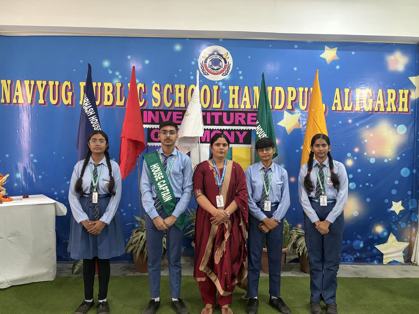 Subhash House Prefects & Captain with Teacher