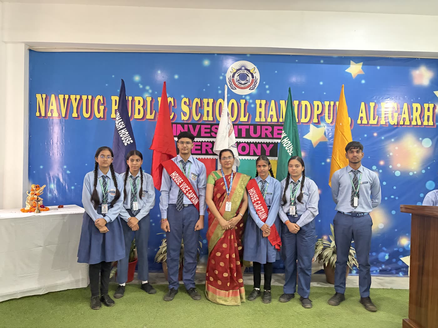 House Captain & Vice Captain with Principal